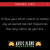 mixing and mastering tips